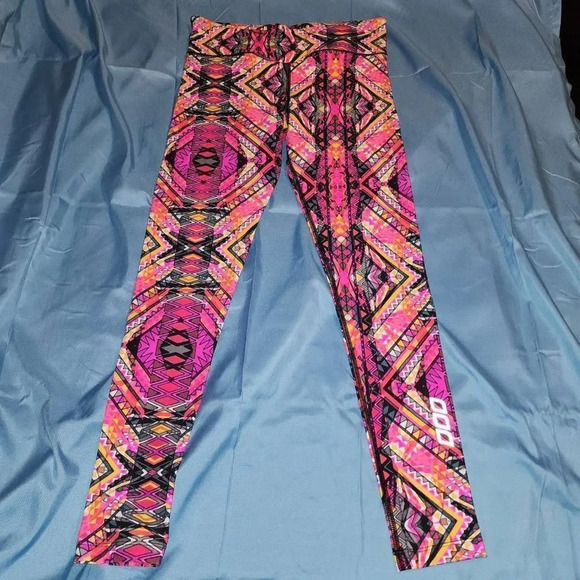 Lorna Jane Womens‎ Pink Funky Print Leggings XS - Picture 1 of 4